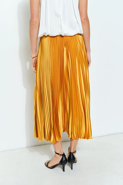 The Lucy Pleated Skirt (Gold)