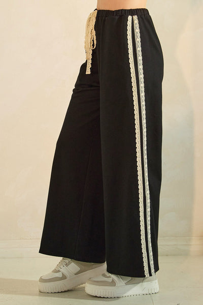 Love & Lace Joggers (Black)