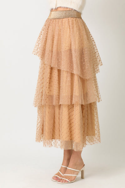 La Estrella Layered Tulle Skirt