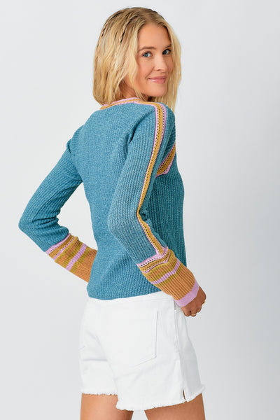 Raglan Sweater (Teal Blue)