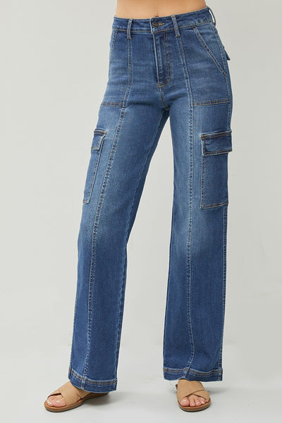 PLUS High Rise Cargo Jeans