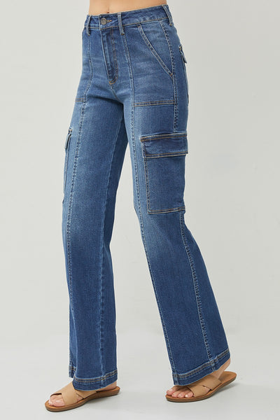 PLUS High Rise Cargo Jeans