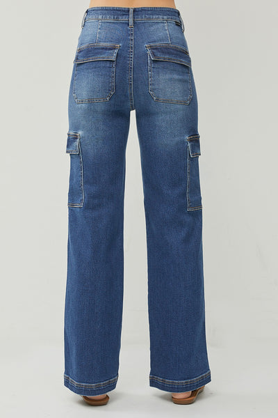 PLUS High Rise Cargo Jeans