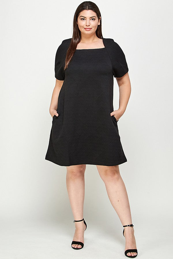 Chelsey Black Dress- Plus