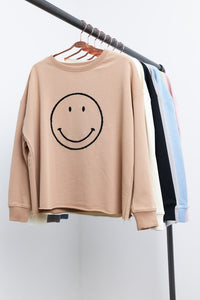 Don't Worry Be Happy-Sweatshirt (MOCHA)