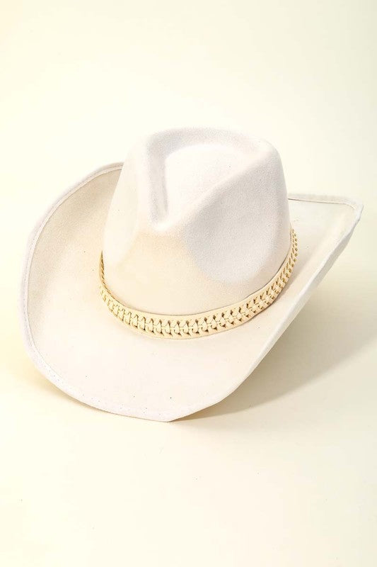 White Western Hat